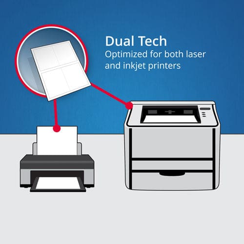 Avery Printable Index Cards With Sure Feed Unruled Inkjet/laser 3 X 5 White 150 Cards 3 Cards/sheet 50 Sheets/box - School Supplies - Avery®