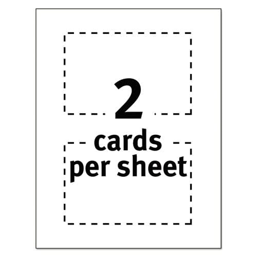 Avery Printable Postcards Laser 80 Lb 4 X 6 Uncoated White 100 Cards 2/cards/sheet 50 Sheets/box - Office - Avery®