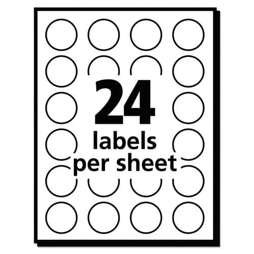 Avery Printable Self-adhesive Removable Color-coding Labels 0.75 Dia Neon Orange 24/sheet 42 Sheets/pack (5471) - Office - Avery®