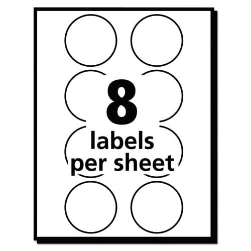 Avery Printable Self-adhesive Removable Color-coding Labels 1.25 Dia Neon Green 8/sheet 50 Sheets/pack (5498) - Office - Avery®