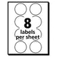 Avery Printable Self-adhesive Removable Color-coding Labels 1.25 Dia Neon Orange 8/sheet 50 Sheets/pack (5476) - Office - Avery®