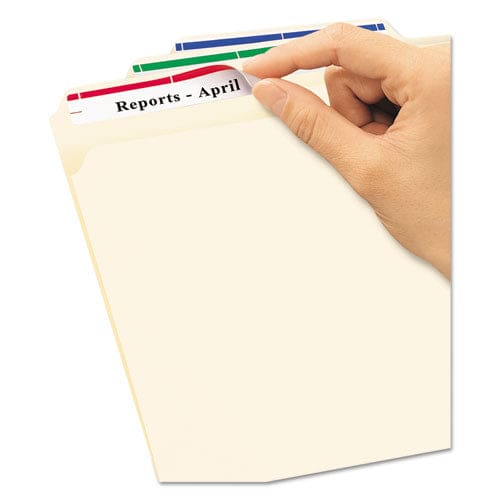 Avery Removable File Folder Labels With Sure Feed Technology 0.66 X 3.44 White 30/sheet 25 Sheets/pack - Office - Avery®