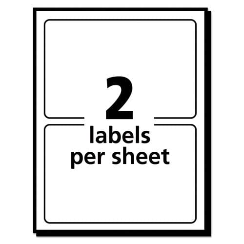 Avery Removable Multi-use Labels Inkjet/laser Printers 2 X 4 White 2/sheet 50 Sheets/pack (5444) - Office - Avery®