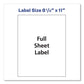 Avery Shipping Labels With Trueblock Technology Inkjet Printers 8.5 X 11 White 100/box - Office - Avery®