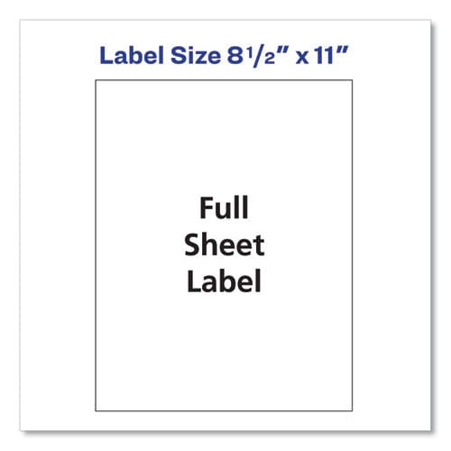 Avery Shipping Labels With Trueblock Technology Inkjet/laser Printers 8.5 X 11 White 500/box - Office - Avery®