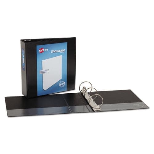 Avery Showcase Economy View Binder With Round Rings 3 Rings 3 Capacity 11 X 8.5 Black - School Supplies - Avery®