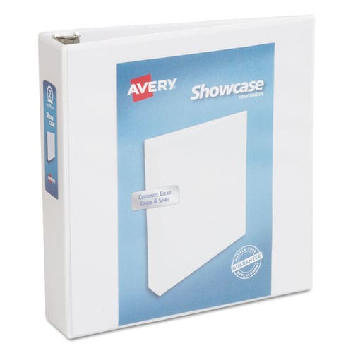 Avery Showcase Economy View Binder With Round Rings 3 Rings 3 Capacity 11 X 8.5 Black - School Supplies - Avery®