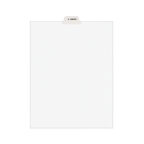 Avery Avery-style Preprinted Legal Bottom Tab Divider 26-tab Exhibit C 11 X 8.5 White 25/pk - Office - Avery®