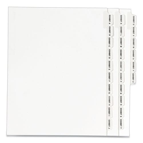 Avery Avery-style Preprinted Legal Bottom Tab Divider 26-tab Exhibit C 11 X 8.5 White 25/pk - Office - Avery®