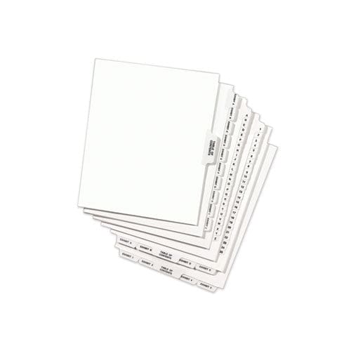 Avery Avery-style Preprinted Legal Bottom Tab Divider 26-tab Exhibit D 11 X 8.5 White 25/pk - Office - Avery®