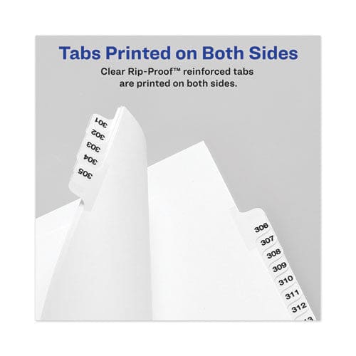 Avery Avery-style Preprinted Legal Bottom Tab Divider 26-tab Exhibit F 11 X 8.5 White 25/pk - Office - Avery®
