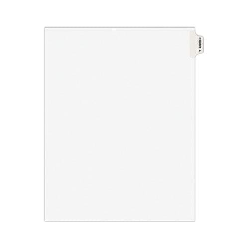 Avery Avery-style Preprinted Legal Bottom Tab Divider 26-tab Exhibit F 11 X 8.5 White 25/pk - Office - Avery®