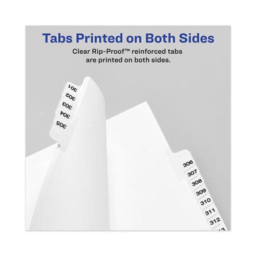 Avery Avery-style Preprinted Legal Bottom Tab Dividers 26-tab Exhibit N 11 X 8.5 White 25/pack - Office - Avery®