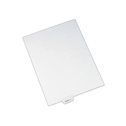 Avery Avery-style Preprinted Legal Bottom Tab Dividers 26-tab Exhibit Q 11 X 8.5 White 25/pack - Office - Avery®