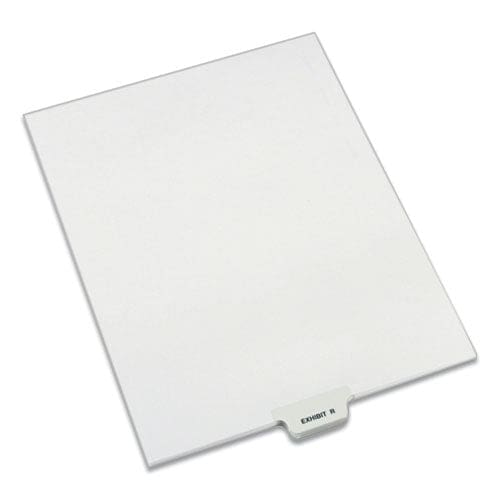 Avery Avery-style Preprinted Legal Bottom Tab Dividers 26-tab Exhibit R 11 X 8.5 White 25/pack - Office - Avery®