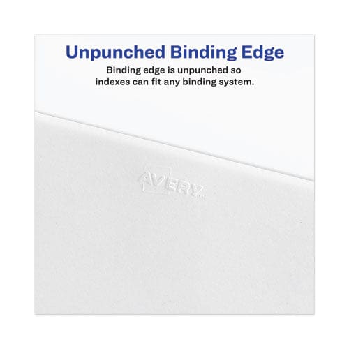 Avery Avery-style Preprinted Legal Bottom Tab Dividers 26-tab Exhibit Y 11 X 8.5 White 25/pack - Office - Avery®
