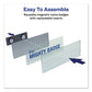 Avery The Mighty Badge Name Badge Holder Kit Horizontal 3 X 1 Inkjet Silver 4 Holders/32 Inserts - Office - Avery®