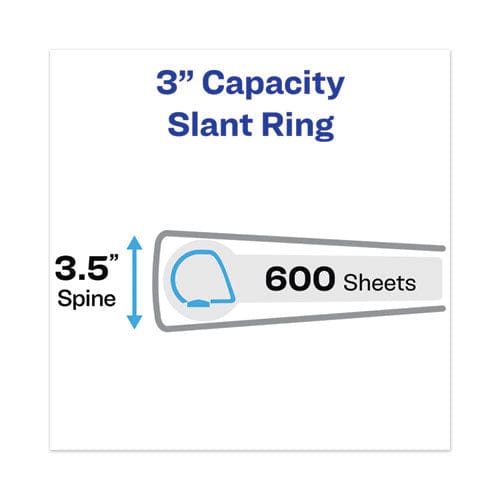 Avery Touchguard Protection Heavy-duty View Binders With Slant Rings 3 Rings 3 Capacity 11 X 8.5 White - School Supplies - Avery®