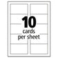 Avery True Print Clean Edge Business Cards Inkjet 2 X 3.5 Glossy White 200 Cards 10 Cards Sheet 20 Sheets/pack - Office - Avery®