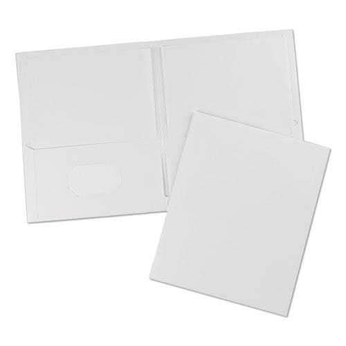 Avery Two-pocket Folder 40-sheet Capacity 11 X 8.5 White 25/box - School Supplies - Avery®