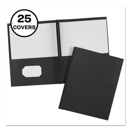 Avery Two-pocket Folder Prong Fastener 0.5 Capacity 11 X 8.5 Black 25/box - School Supplies - Avery®