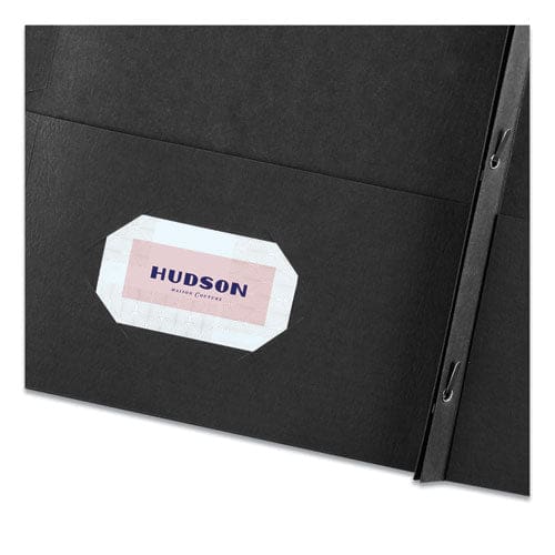 Avery Two-pocket Folder Prong Fastener 0.5 Capacity 11 X 8.5 Black 25/box - School Supplies - Avery®