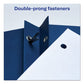 Avery Two-pocket Folder Prong Fastener 0.5 Capacity 11 X 8.5 Dark Blue 25/box - School Supplies - Avery®