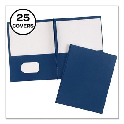 Avery Two-pocket Folder Prong Fastener 0.5 Capacity 11 X 8.5 Dark Blue 25/box - School Supplies - Avery®
