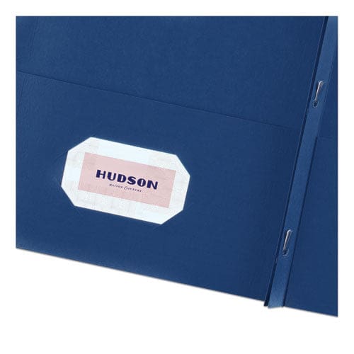 Avery Two-pocket Folder Prong Fastener 0.5 Capacity 11 X 8.5 Dark Blue 25/box - School Supplies - Avery®