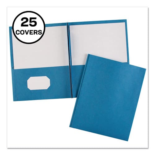 Avery Two-pocket Folder Prong Fastener 0.5 Capacity 11 X 8.5 Light Blue 25/box - School Supplies - Avery®