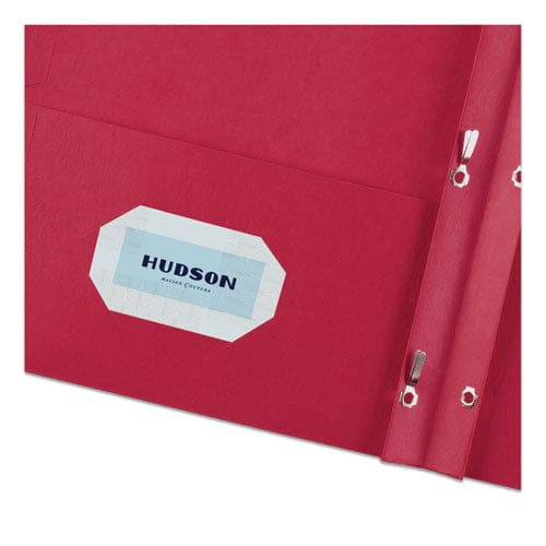 Avery Two-pocket Folder Prong Fastener 0.5 Capacity 11 X 8.5 Red 25/box - School Supplies - Avery®