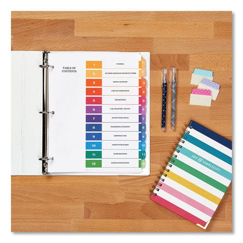 Avery Ultra Tabs Repositionable Tabs Dot Designs: 2 X 1.5 1/5-cut Assorted Colors 24/pack - Office - Avery®