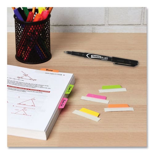 Avery Ultra Tabs Repositionable Tabs Margin Tabs: 2.5 X 1 1/5-cut Assorted Neon Colors 24/pack - Office - Avery®