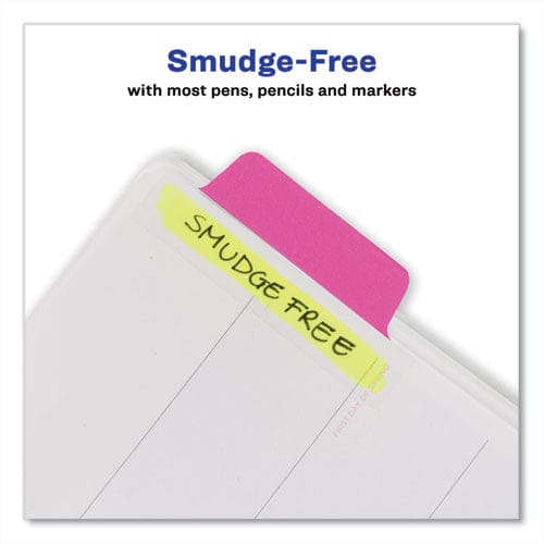 Avery Ultra Tabs Repositionable Tabs Margin Tabs: 2.5 X 1 1/5-cut Assorted Neon Colors 24/pack - Office - Avery®