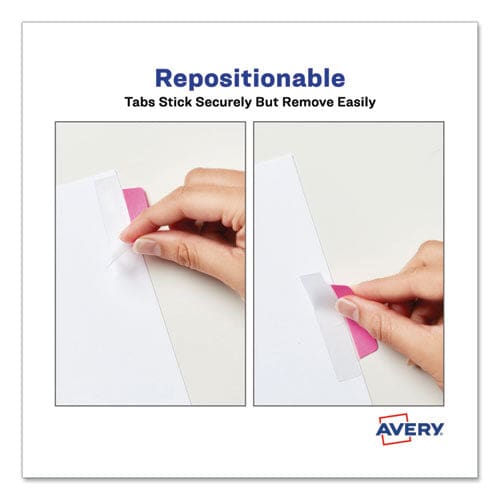 Avery Ultra Tabs Repositionable Tabs Margin Tabs: 2.5 X 1 1/5-cut Assorted Neon Colors 24/pack - Office - Avery®