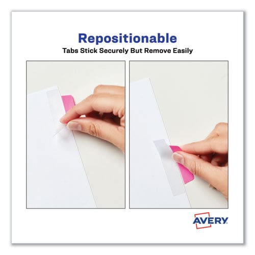 Avery Ultra Tabs Repositionable Tabs Margin Tabs: 2.5 X 1 1/5-cut Assorted Neon Colors 48/pack - Office - Avery®