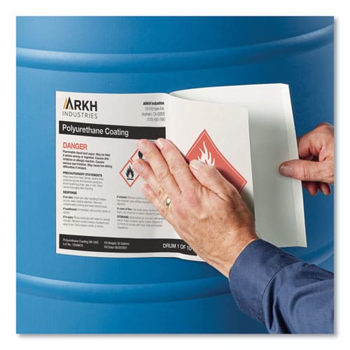 Avery Ultraduty Ghs Chemical Waterproof And Uv Resistant Labels 8.5 X 11 White 50/box - Office - Avery®