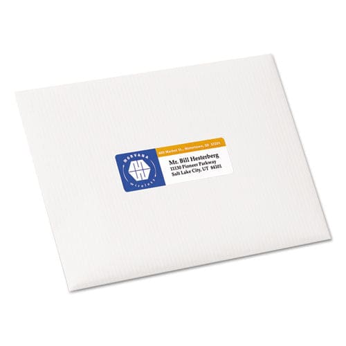 Avery Vibrant Laser Color-print Labels W/ Sure Feed 1.25 X 3.75 White 300/pack - Office - Avery®