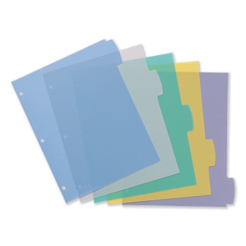 Avery Write And Erase Big Tab Durable Plastic Dividers 3-hole Punched 5-tab 11 X 8.5 Assorted 1 Set - School Supplies - Avery®