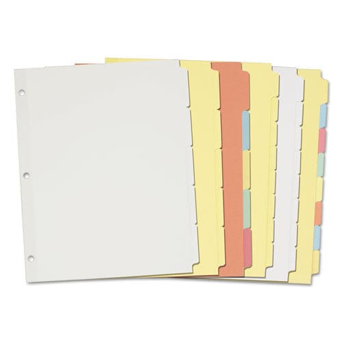 Avery Write And Erase Plain-tab Paper Dividers 5-tab 11 X 8.5 Buff 36 Sets - School Supplies - Avery®
