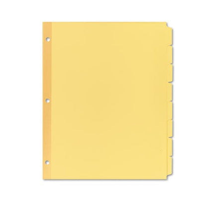 Avery Write And Erase Plain-tab Paper Dividers 8-tab 11 X 8.5 Buff 24 Sets - School Supplies - Avery®