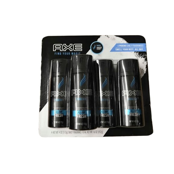 Axe Phoenix Body Spray, 4 pk./4 oz. - ShelHealth.Com