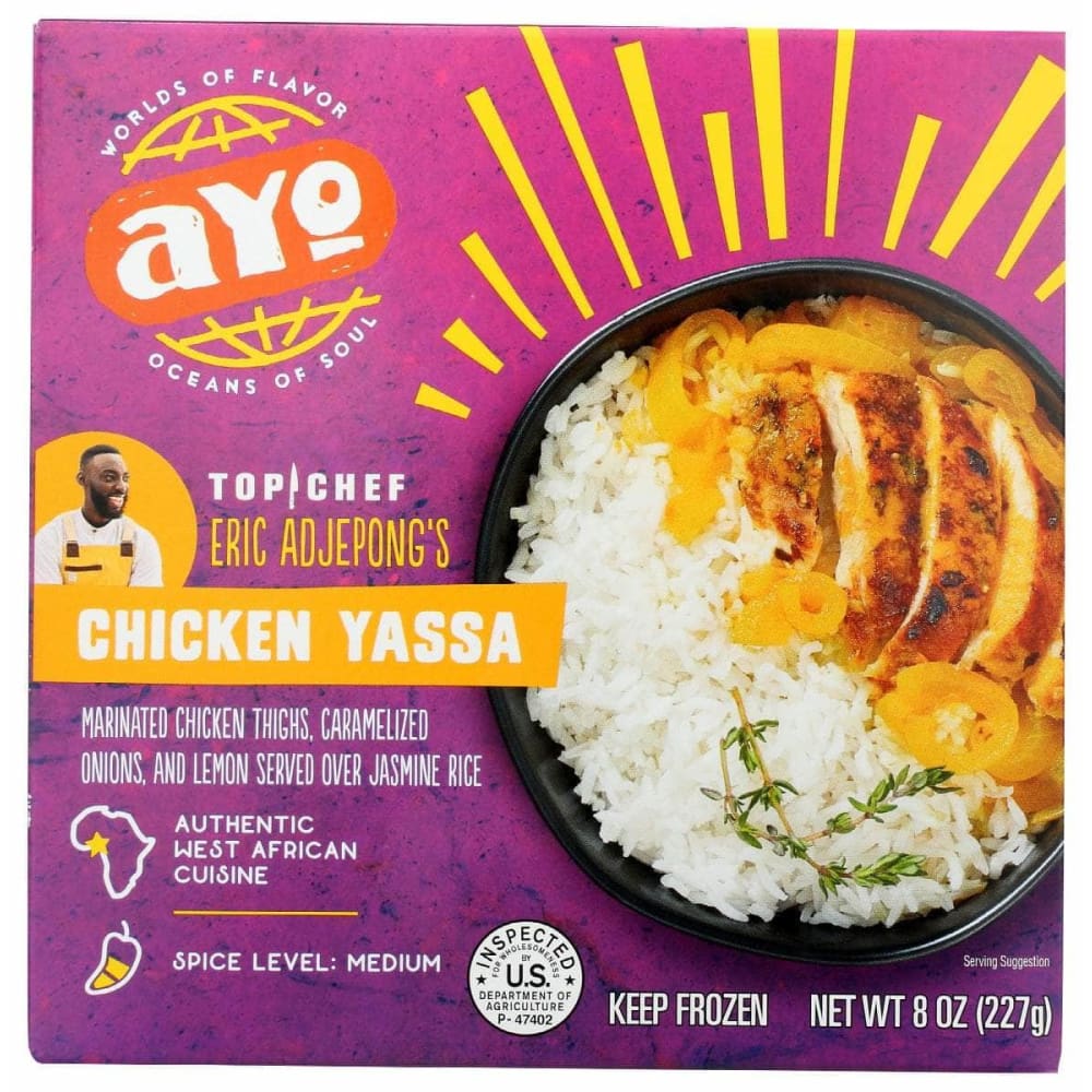 Ayo Foods Grocery > Frozen AYO FOODS: Vgtbl Entr Chicken Yassa, 8 oz