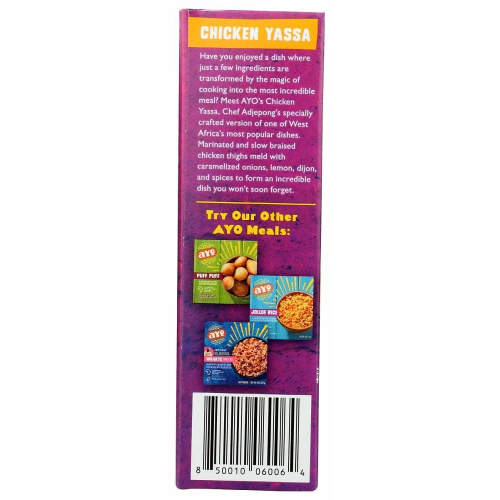 Ayo Foods Grocery > Frozen AYO FOODS: Vgtbl Entr Chicken Yassa, 8 oz