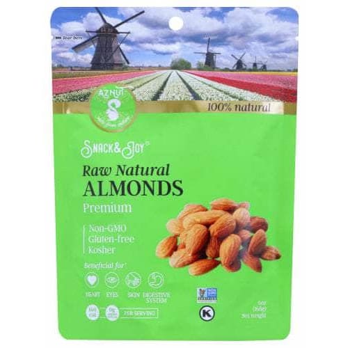 AZNUT Aznut Almonds Raw, 6 Oz