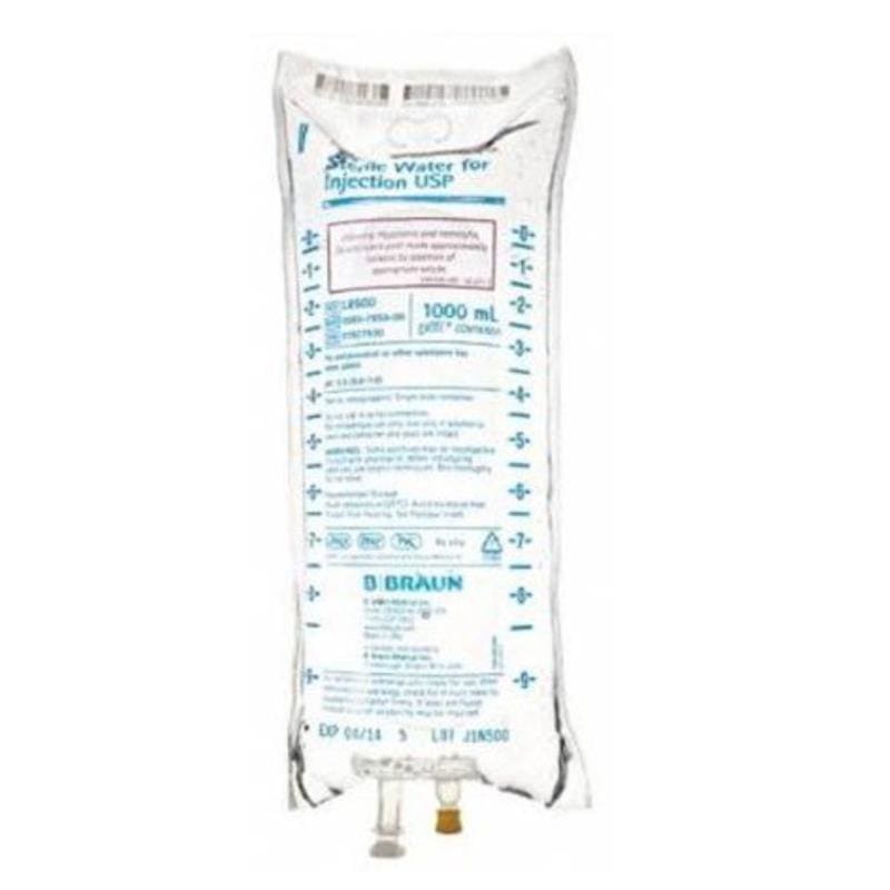 B Braun Medical Sterile Water 1000Ml Bag Case of 12 - Item Detail - B Braun Medical