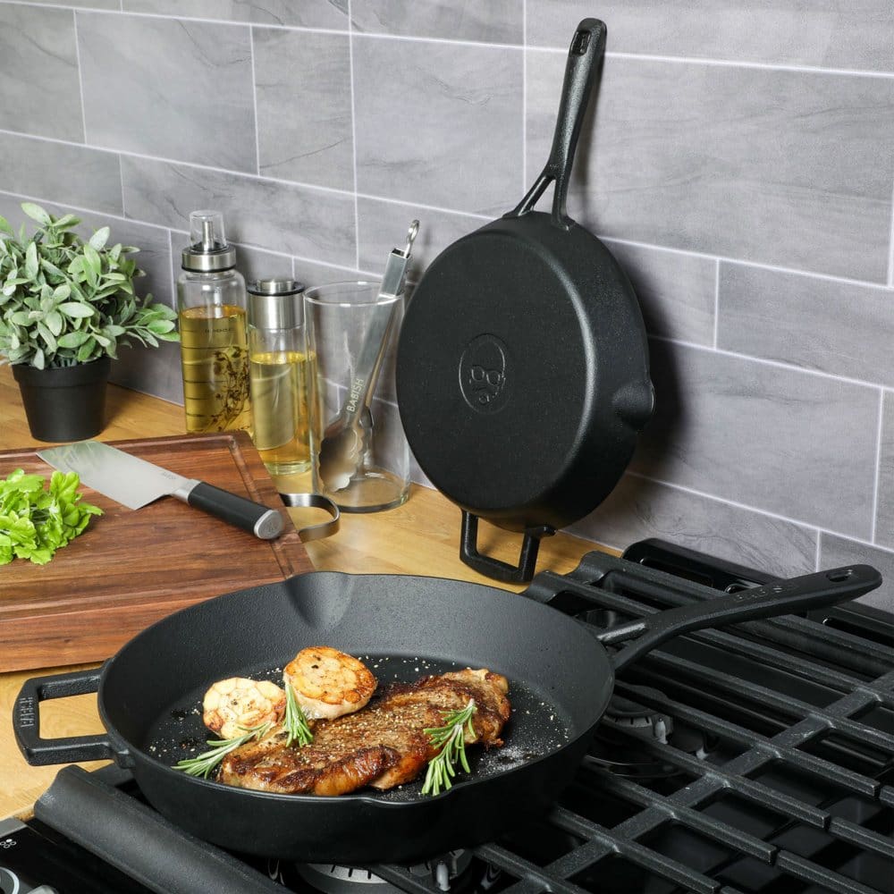 Babish 2-Piece Pre-Seasoned Cast Iron Skillet Set - Cookware - Babish