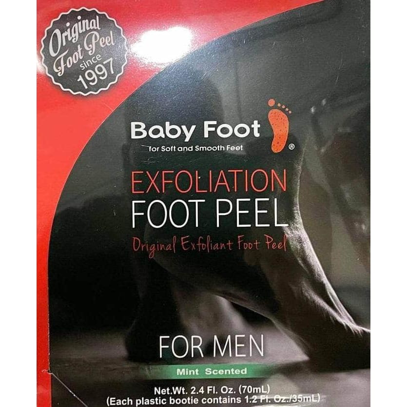 Baby Foot Baby Foot Exfoliation Foot Peel For Men - Mint Scented, 2.4 fl oz