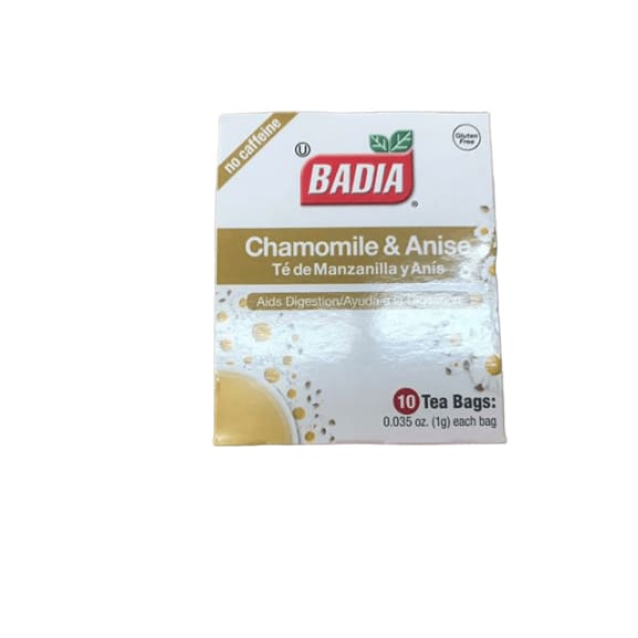 Badia Chamomile & Anise Tea , 10 Count - ShelHealth.Com