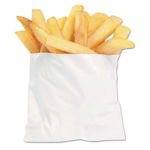 Bagcraft French Fry Bags 4.5 X 3.5 White 2,000/carton - Food Service - Bagcraft